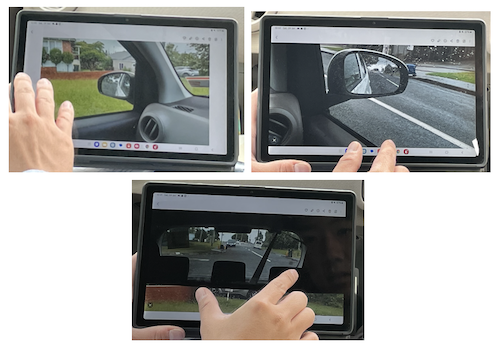 ミラーの位置調整